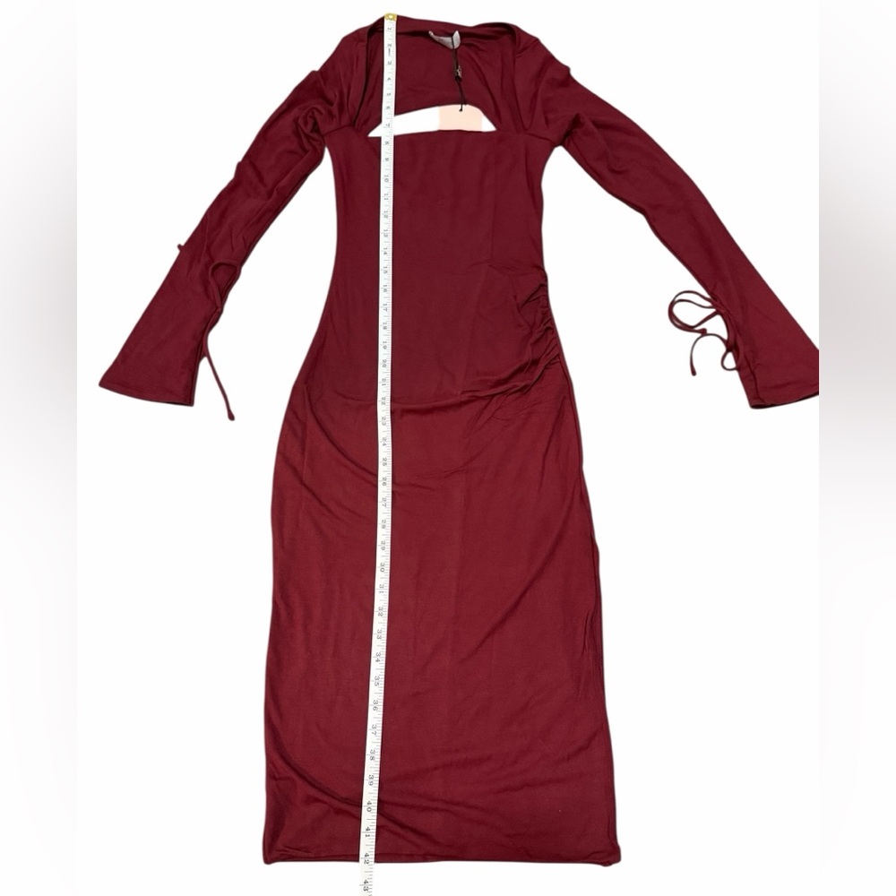 Oh Polly Modal Square-Neck Midi Dress - Picture 6 of 9